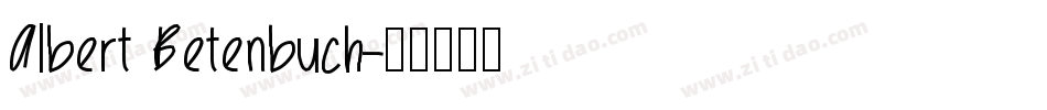Albert Betenbuch字体转换